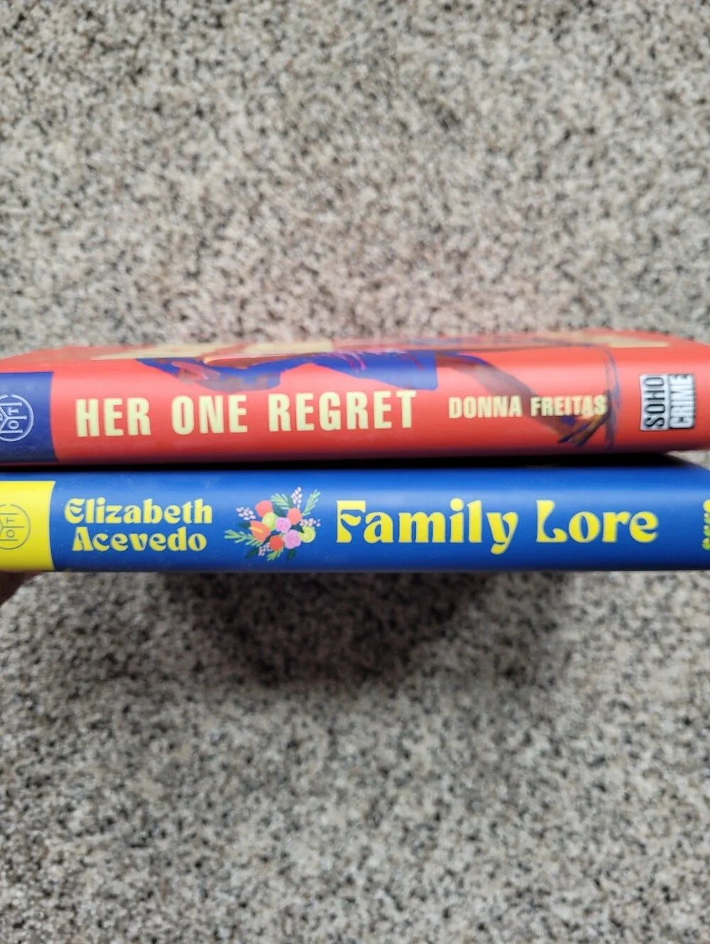Her One Regret By Donna Freitas    Family Lore By Elizabeth Acevedo